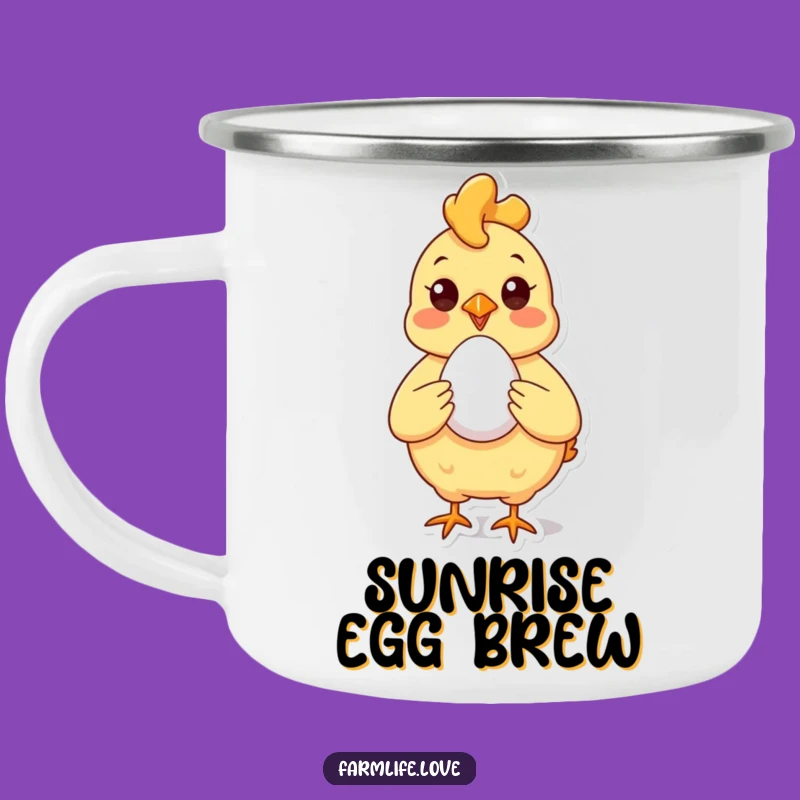 Funny Chicken Egg Camping Mug: Campfire Companion, Practical Funny Gift for Outdoors