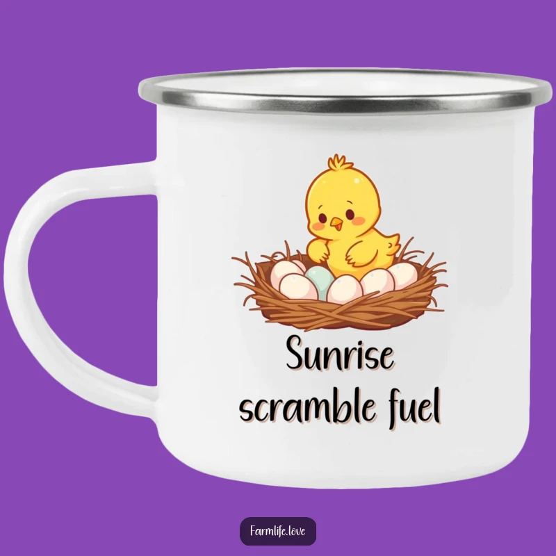 Funny Busy Chick Camping Mug - Outdoor Humor, Perfect Trail Snack Gift!
