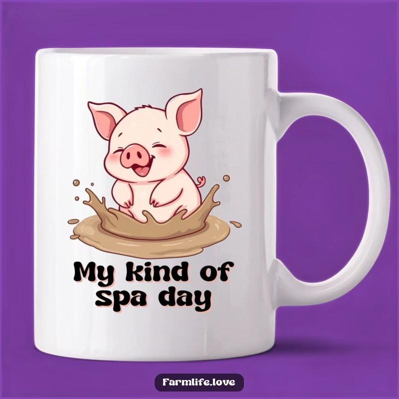 Funny Piglet Mud Splash Mug: Adorable Barnyard Animal Humor Gift