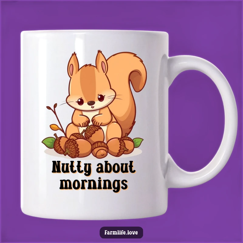 Funny Squirrel Acorn Hoarder Mug: Determined Collector Gift Idea