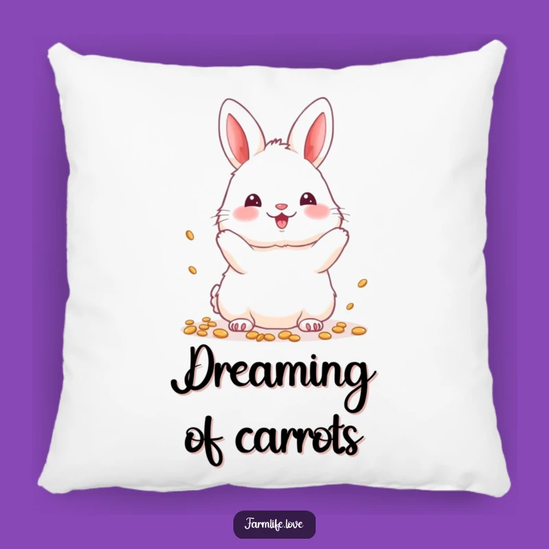Funny Bunny Seeds Pillow: Cozy Garden Friend, An Adorable Funny Gift