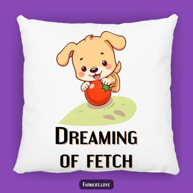 Funny Puppy Playtime Pillow: Cozy & Humorous Dog Gift