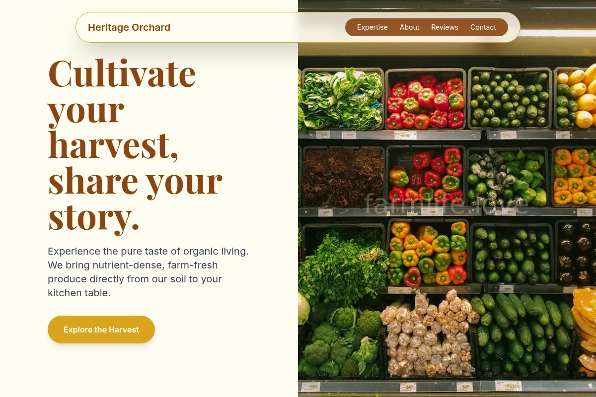 Organic Farm Food Service