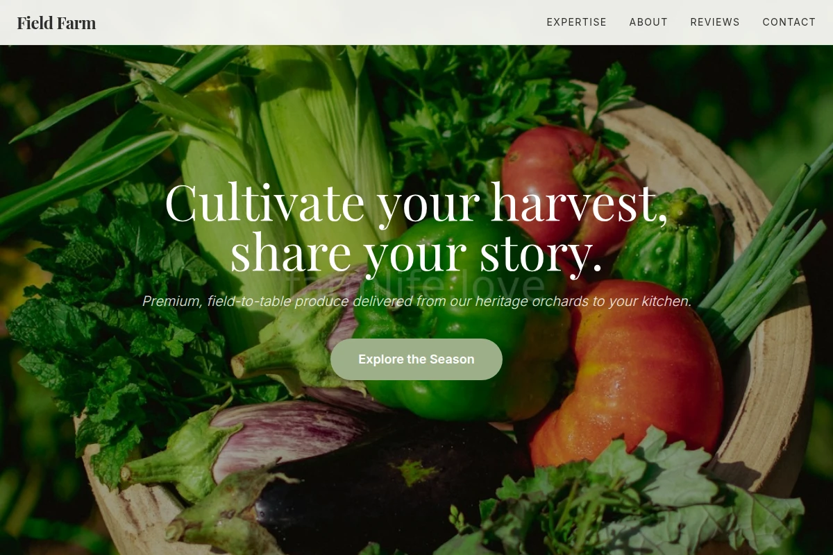 Field Farm Food Service