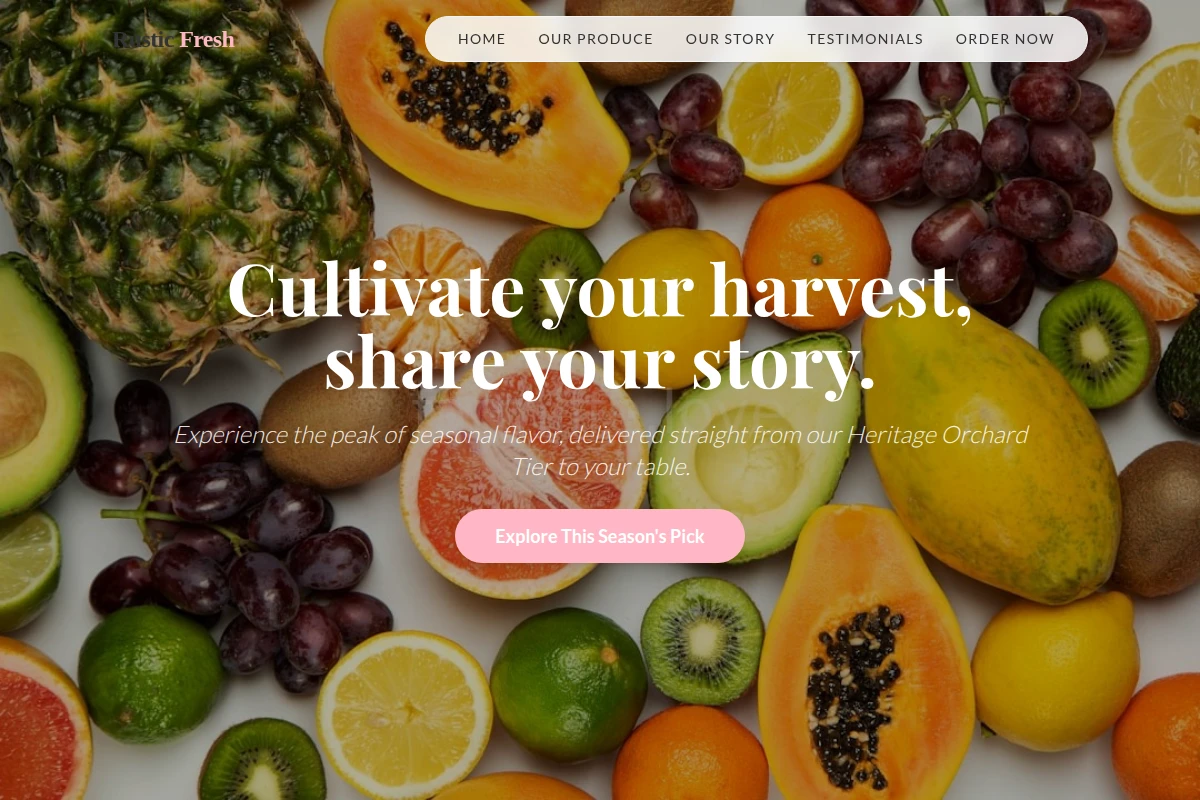 Rustic Fresh Produce