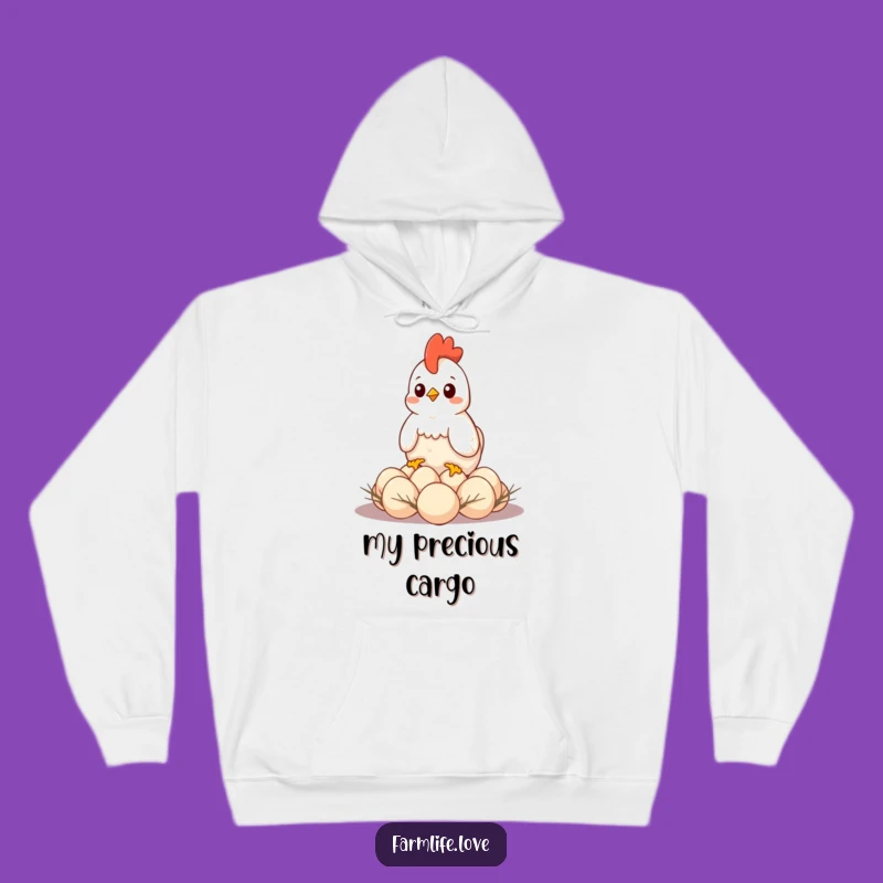 Funny Hen Mothering Hoodie: Cozy Protective Mom Gift