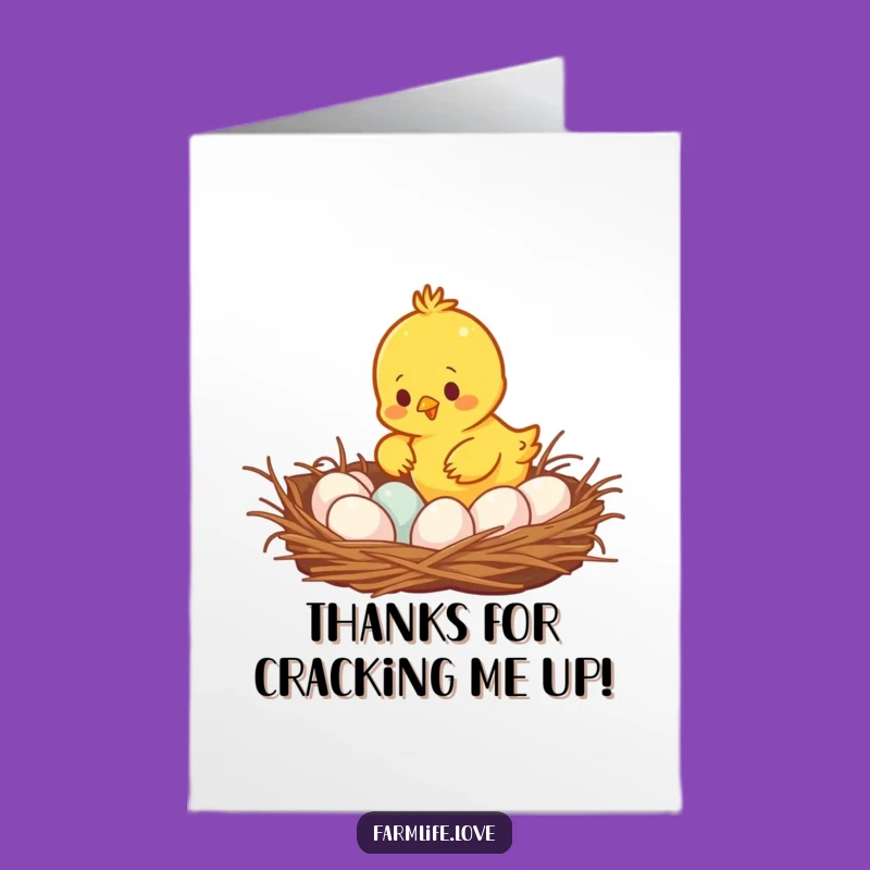 Free Printable Thank You Card: Busy Chick's Egg-ceptional Gratitude - Humorous Downloadable Gift