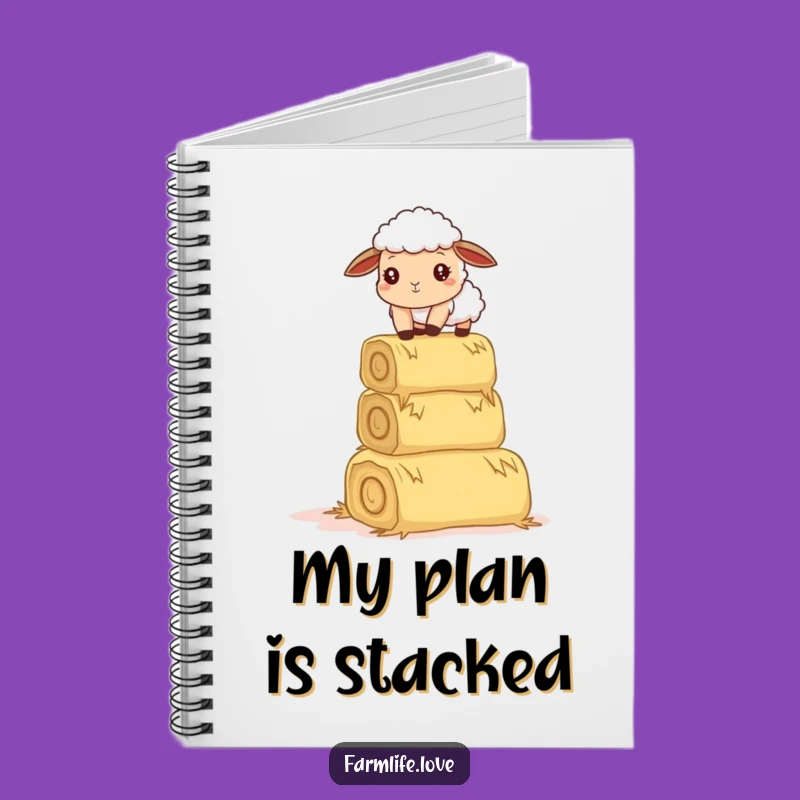 Funny Sheep Hay Balance Notebook: Journal Farm Animal Humor Gift