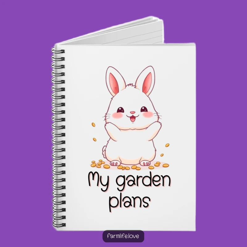 Funny Bunny Seeds Notebook: Garden Notes, A Practical Funny Gift