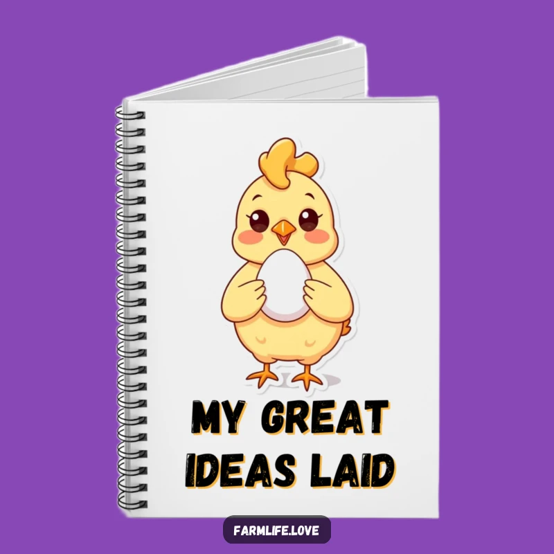 Funny Chicken Egg Notebook: Jot Down Farm Notes, Practical Funny Gift for Writers