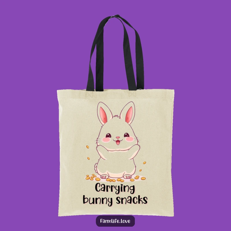 Funny Bunny Seeds Tote Bag: Carry Your Garden Goodies, A Practical Funny Gift