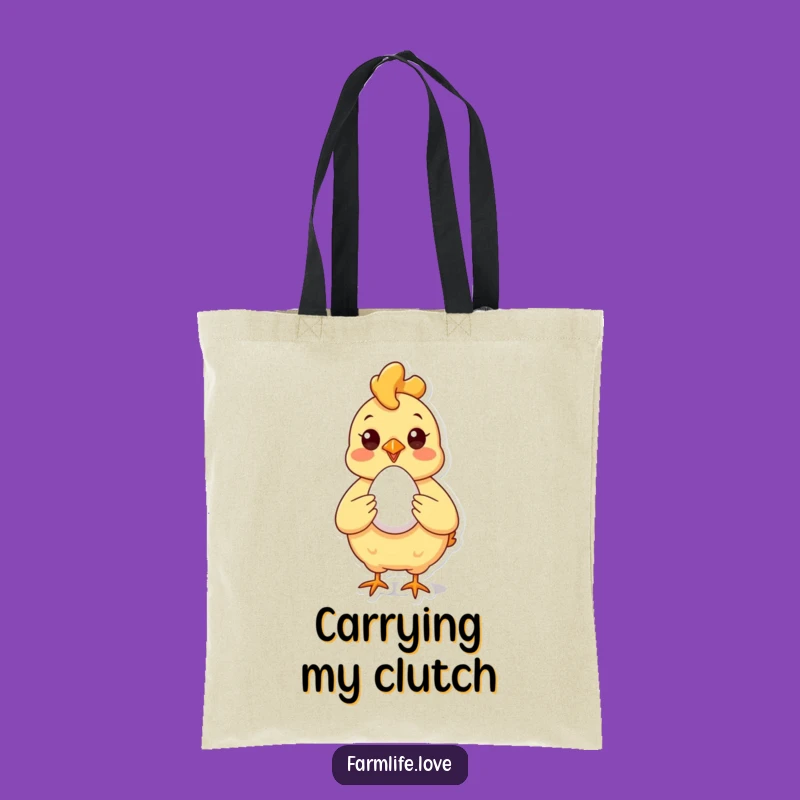 Funny Chicken Egg Tote Bag: Carry Your Bounty, Practical Funny Gift for Shoppers